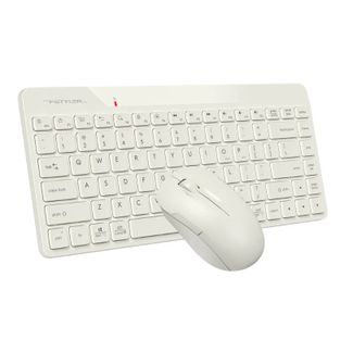 A4tech ERACA707 FG2200 Air2 Fstyler 2.4G Wireless Power-Saving QuietKey Compact Keyboard & Mouse Combo Set (FGK22+FG15S Air2 Silent Click) Beige