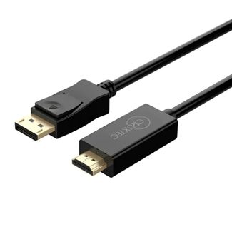 Cruxtec DH4K30H-01-BK Displayport Male to HDMI Male Cable 1m Black -4K@30Hz