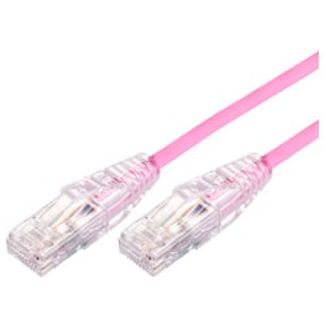 Comsol UTP-01-C6A-UT-PNK 1m RJ45 Cat 6A Ultra Thin Patch Cable - Pink