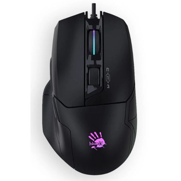 Bloody ERBMA711 W70 Max Activated Esport Gaming Mouse Stone Black
