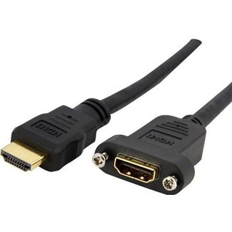 StarTech HDMIPNLFM3 3 ft HDMI Cable for Panel Mount - F/M