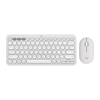 Logitech 920-012188 Pebble 2 Wireless Keyboard & Mouse Combo Tonal White