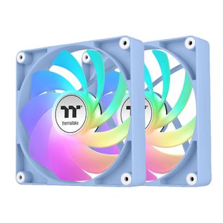 Thermaltake CL-F200-PL12BU-A CT120 120mm Reverse ARGB Sync Performance PWM Fan Hydrangea Blue Edition 2-Pack