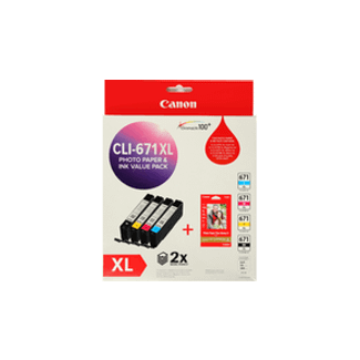 Canon CLI671XLVP CLI671XL VALUE Pack (1 X CLI671XL BK/C/M/Y)