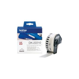 Brother DK22210 WHITE CONTINUOUS PAPER ROLL 29mm*30.48m
