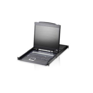 ATEN CL1316N-ATA-AU Single Rail 16P PS/2-USB LCDKVM 19INCH W/USA KB/AU ATEN