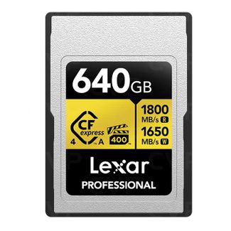 Lexar LCAGOLD640G-RNENG Professional GOLD CFexpress 4.0 Type A Memory Card 640GB