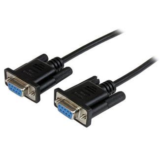 StarTech SCNM9FF1MBK 1m Female to Female RS232 Serial Null Modem Cable - Black