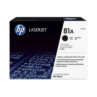 HP 81A Black Original LaserJet Toner Cartridge, CF281A