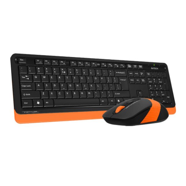 A4tech ERACA705 FG1010 Fstyler Wireless Keyboard & Mouse Combo Set ( FG10+FGK10) USB Orange