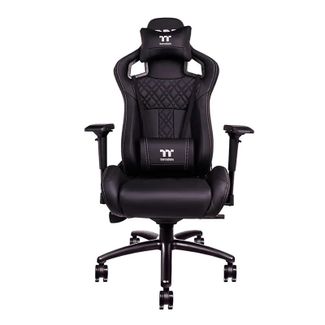 Thermaltake GGC-XFR-BBMFDL-TW X FIT TT Premium Edition Real Leather Gaming Chair - Black