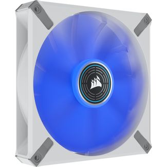 Corsair CO-9050131-WW ML140 LED ELITE WHITE 140mm Magnetic Levitation Blue LED Fan with AirGuide Single Pack