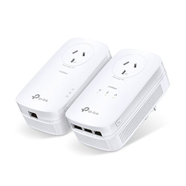 TP-LINK TL-PA8033P KIT AV1300 3-Port Gigabit Passthrough Powerline Starter Kit
