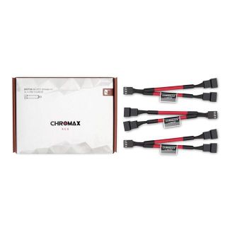 Noctua NA-SYC1-RED Chromax.Red 11cm 4Pin PWM Fan Power Splitter Cables 3 Pack