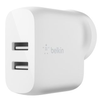 Belkin WCB002auWH BoostCharge Dual USB-A Wall Charger (24W)