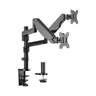 Brateck LDT16-C024 Dual Monitor  Full Extension Gas Spring Dual Monitor Arm (independent Arms)