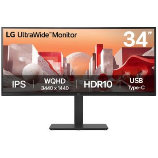 LG 34BA75QE-B 34" UWQHD IPS Curved Ultrawide Monitor