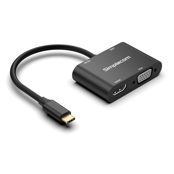 Simplecom DA440 4-in-1 USB-C Multiport Adapter with 100W PD