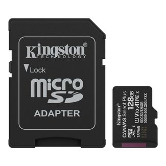 Kingston SDCS3/128GB 128GB microSDXC Canvas Select+ Gen3 A1 MicroSD Memory Card + Adapter