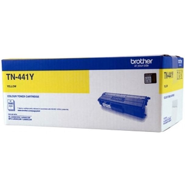 Brother TN-441Y Colour Laser Toner- Yellow Standard Cartridge- HL-L8260CDN/8360CDW MFC-L8690CDW/L8900CDW - 1,800 Pages