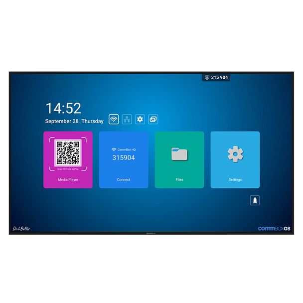 CommBox CBDI0143 43" UHD 24/7 Intelligent Commercial Display