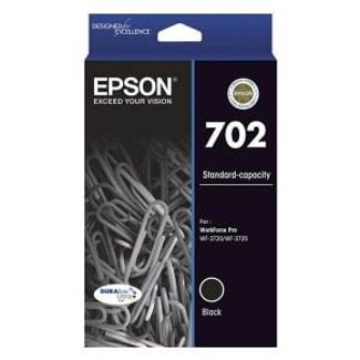 Epson T344192 702 Std Black Ink DURABrite - WF-3720 WF-3725