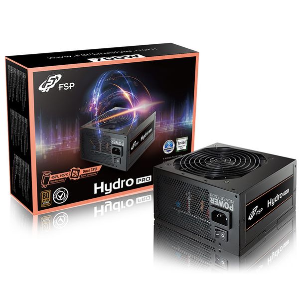 FSP Hydro PRO HP2-700 700W 80+ Bronze Non-Modular ATX Power Supply Black