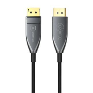 Cruxtec DS8K-10-BK DisplayPort 1.4 8K Active Optical fiber Male to Male Cable 10m 32.4Gbps Black