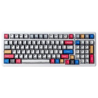 AULA F99-CM-G F99 Wireless Tri-Mode Gasket Mechanical Keyboard Comic Keycap