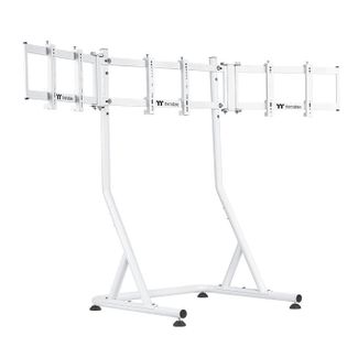 Thermaltake GEA-RMS-TMSWHT-01 Gaming Triple Racing Monitor Stand for Cockpit Snow Edition