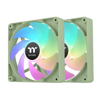 Thermaltake CL-F202-PL12MG-A CT120 120mm ARGB Sync Performance PWM Matcha Green Edition 2-Pack