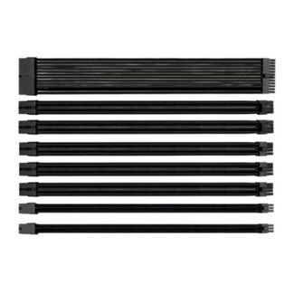 Thermaltake AC-052-CN1NAN-A3 TtMod Sleeved PSU Extension Cable Set V2 - All Black 0.3M