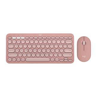 Logitech 920-012189 Pebble 2 Wireless Keyboard & Mouse Combo Tonal Rose
