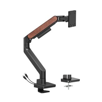 Brateck LDT81N-C012UC-BLK Fusion Monitor Arm with USB-A/USB-C Ports