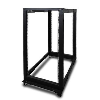Serveredge CBN-4P-22RU 22RU  4 post Adjustable Server rack With Castors - Rack Comes Flat Pack