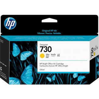 HP P2V64A 730 130 ML Yellow DESIGNJET INK Cartridge