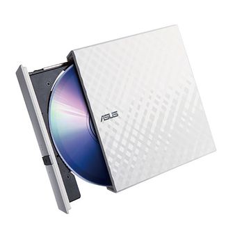 ASUS SDRW-08D2S-U LITE WHITE Slim External DVD Writer White