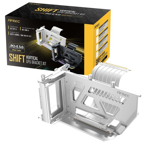 Antec AT-ARCVB-W190-A-PCIE5 SHIFT ARGB White PCI-E 5.0 190mm Riser Cable