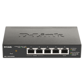 D-Link DGS-1100-05PDV2 5-Port Gigabit PoE Smart Managed Switch