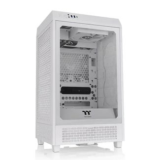 Thermaltake CA-1X9-00S6WN-00 The Tower 200 Tempered Glass Mini ITX Case Snow Edition