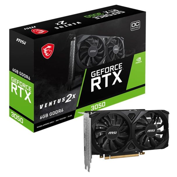 MSI GeForce RTX 3050 VENTUS 2X 6G OC Graphics Card
