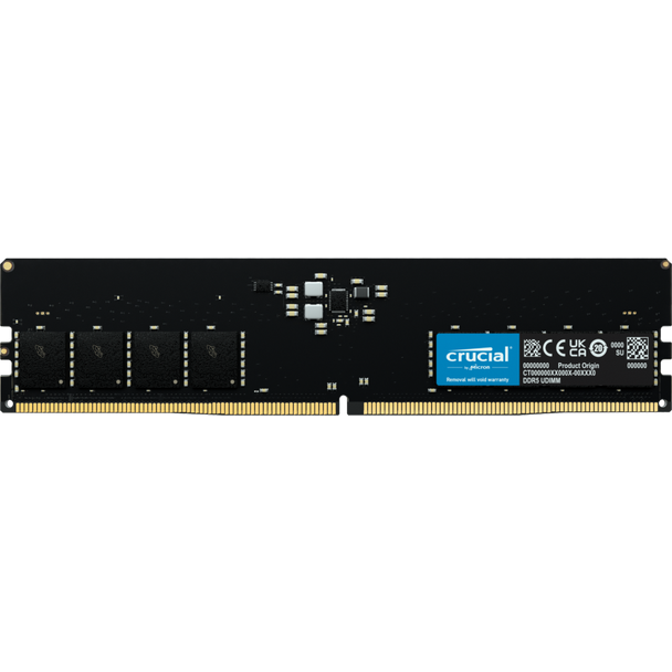 Crucial CT32G48C40U5 32GB (1x32GB) DDR5 UDIMM 4800MHz CL40 Desktop PC Memory