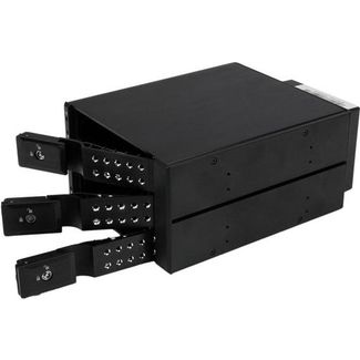 StarTech HSB3SATSASBA 3 Bay Aluminum Trayless Hot Swap Mobile Rack Backplane for 3.5in SAS II/SATA III