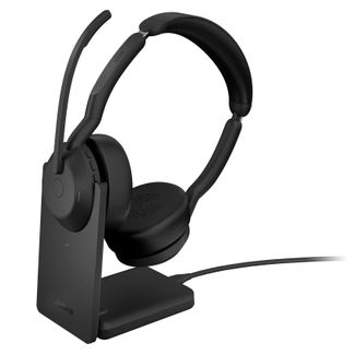Jabra 25599-989-989 Evolve2 55 UC Stereo Headset with Link380a Dongle and Charging Stand