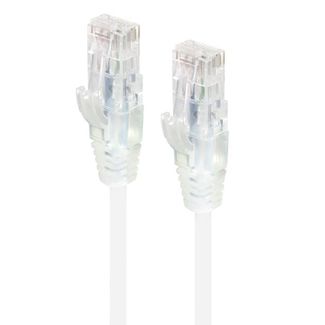 Alogic C6S-0.50WHT 0.50m White Ultra Slim Cat6 Network Cable UTP 28AWG