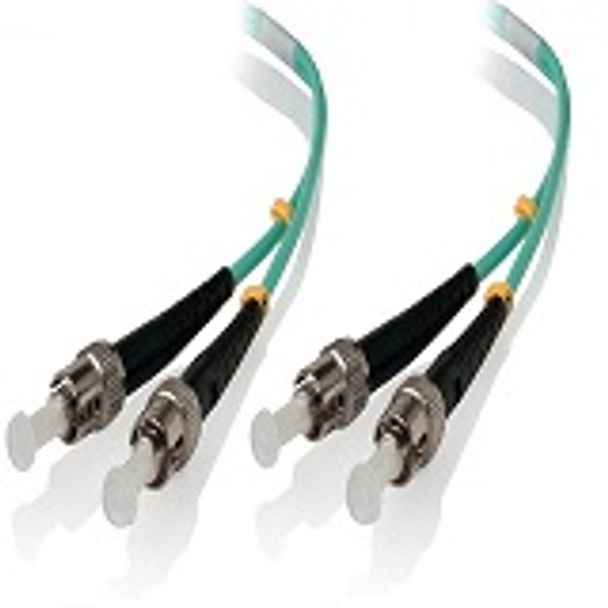 Alogic STST-03-OM4 3m ST-ST 40G/100G Multi Mode Duplex LSZH Fibre Cable 50/125 OM4