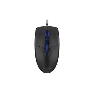 A4Tech ERAMA751 N-530S Silent Click Illuminated Backlit Mouse USB Black Small Gift Box