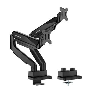 Humanmotion T9-2B Dual Screen Heavy Duty Epic Monitor Arm for up to 17"-35" Matte Black