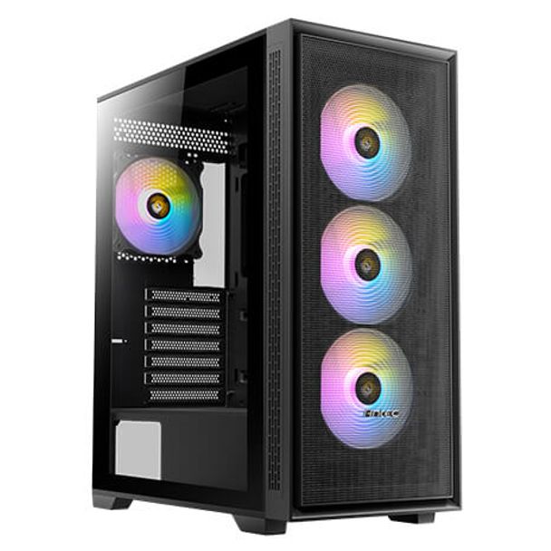 Antec AX81EL AX81 ELITE Black E-ATX Tempered Glass Mid-Tower Case