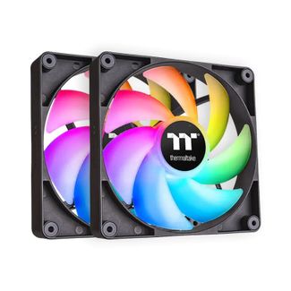 Thermaltake CL-F150-PL14SW-A CT140 140mm ARGB Sync Performance PWM Fan Black Edition 2-Pack